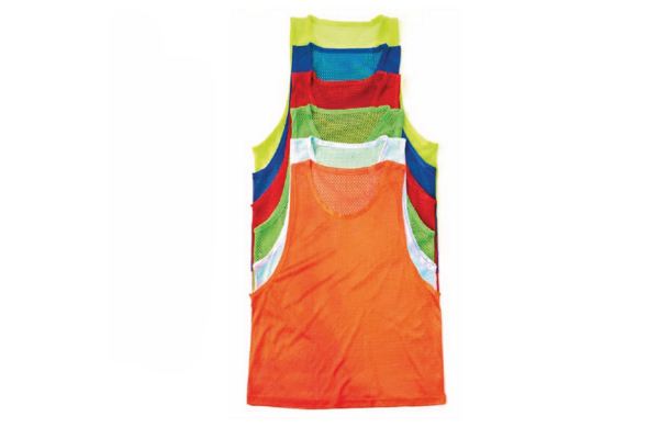 Lot De 12 Chasubles D'Entraînement Mesh - Gilets De Sport Pour Football, Basket, Rugby (3 Tailles Adultes)